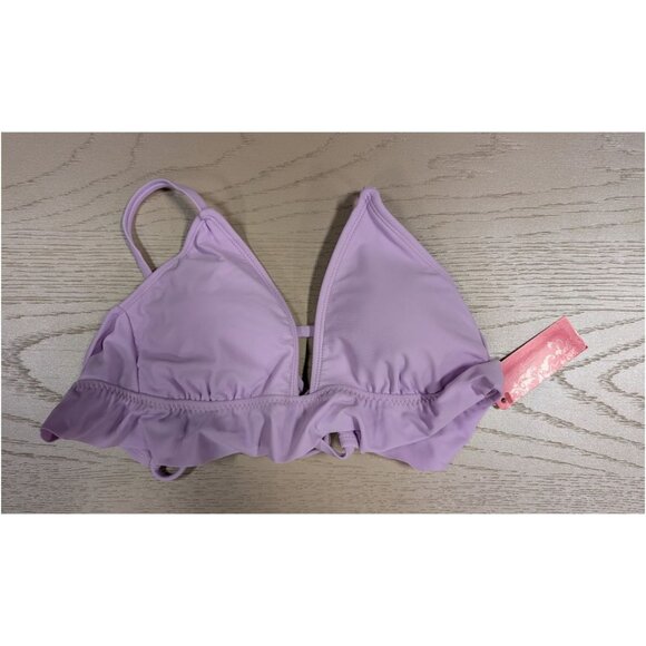 Xhilaration Womens Ruffle Triangle Bikini Top Size Small - Picture 2 of 3